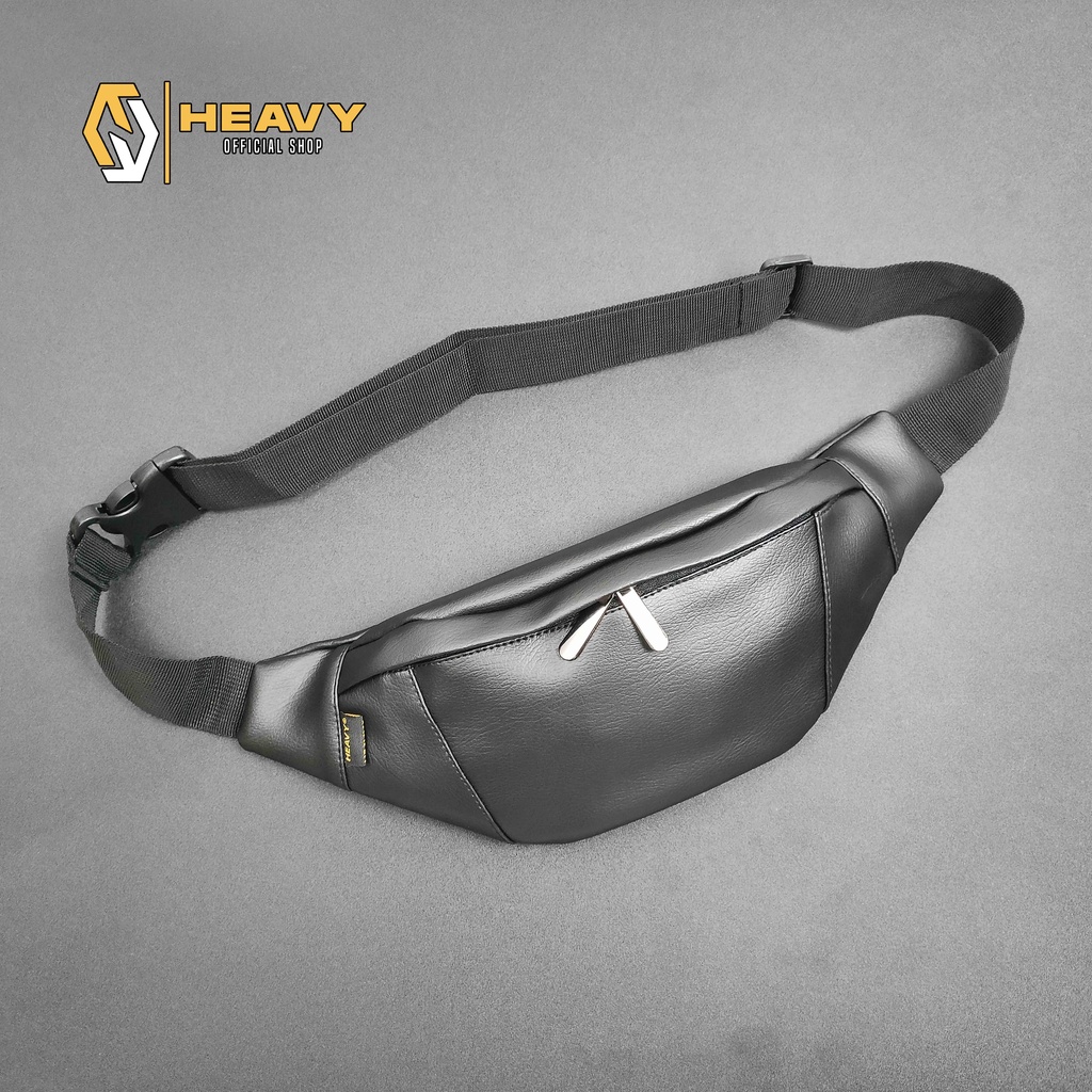 Tas Heavy Waistbag Kulit PU. Leather - Tas Pinggang Heavy