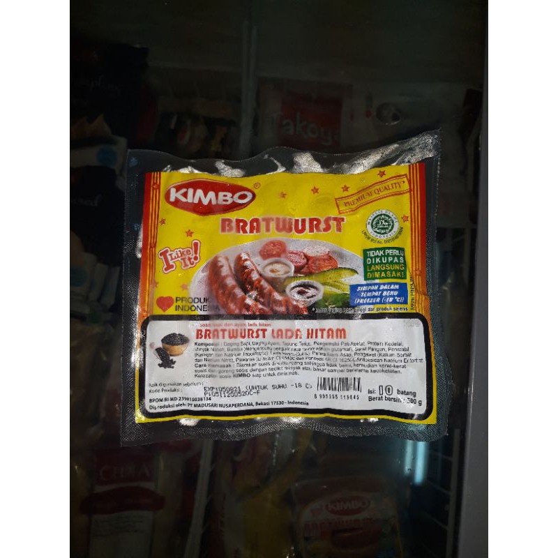 

sosis kimbo bratwurst lada hitam 500 gr