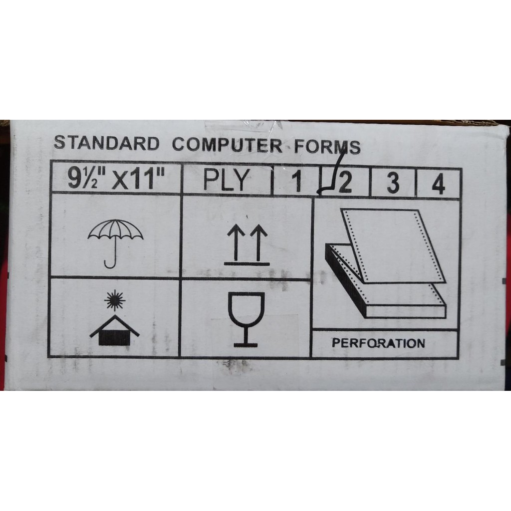 Kertas bon faktur Continuous Form rangkap 2 9 1/2&quot; x 11&quot; ply 2 Computer Forms