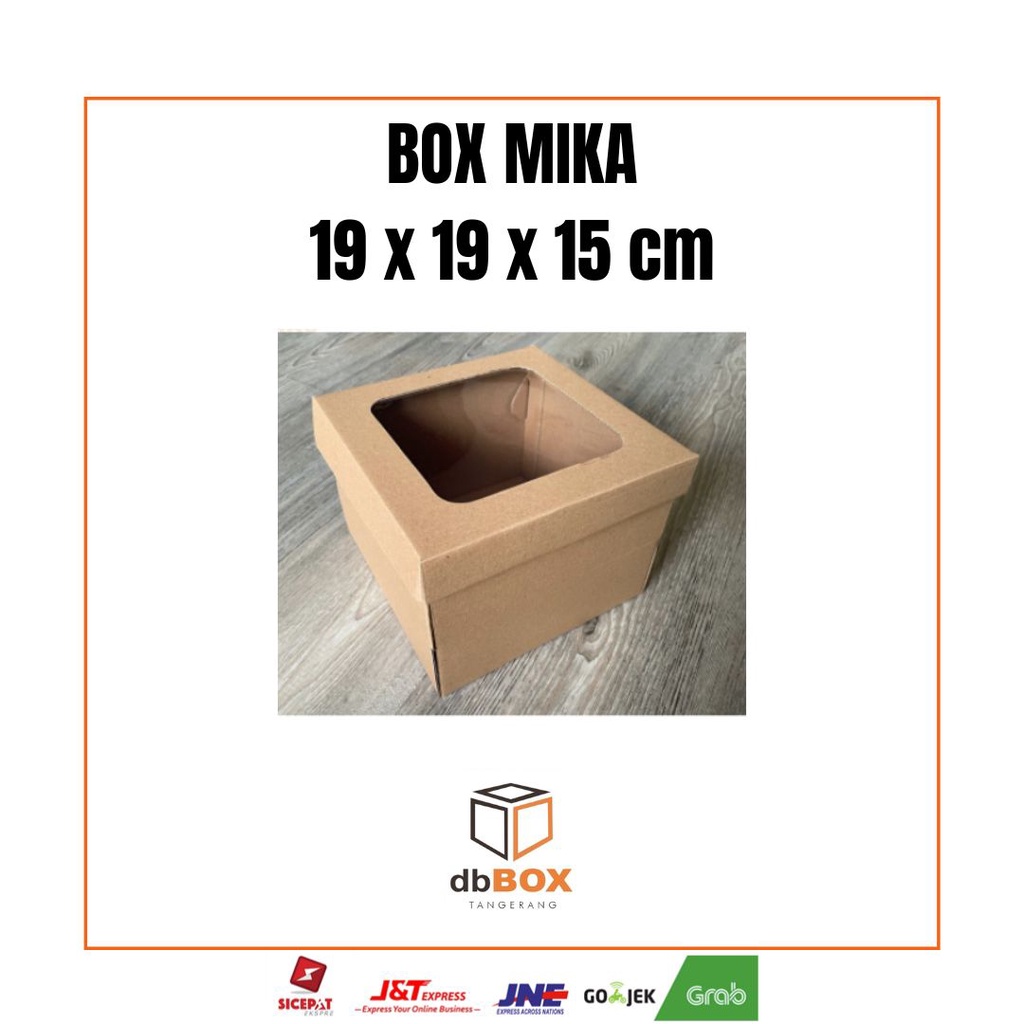 

BOX MIKA 19x19x15 cm | Box Die Cut & Easy Usage | Box Kue Bolu & Tart