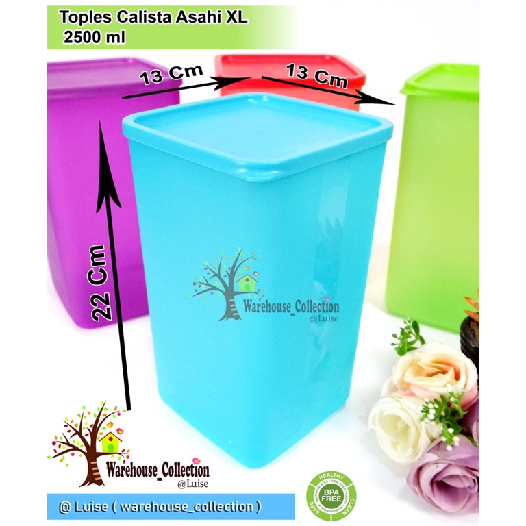 TOPLES CALISTA ASAHI uk.XL / TOPLES TINGGI 2500ml / TOPLES SEMPRONG / dijual per biji READY