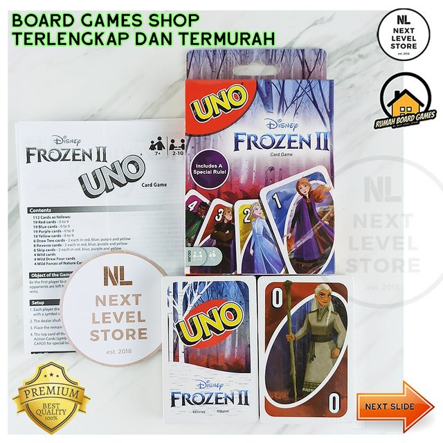 UNO Frozen 2 II Card Game Board Games - READY - NEW