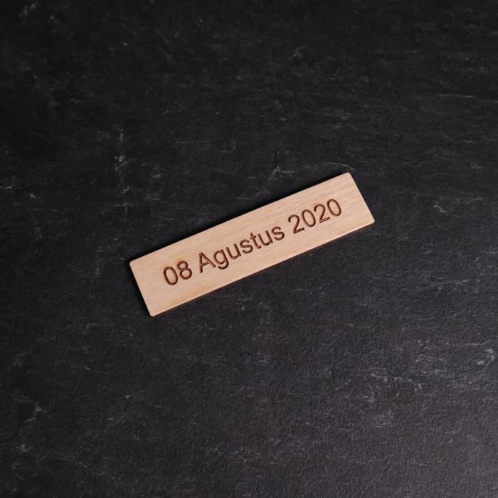 Chipboard Label Kayu | Tulisan Custom | Dekorasi Mahar Label Kayu