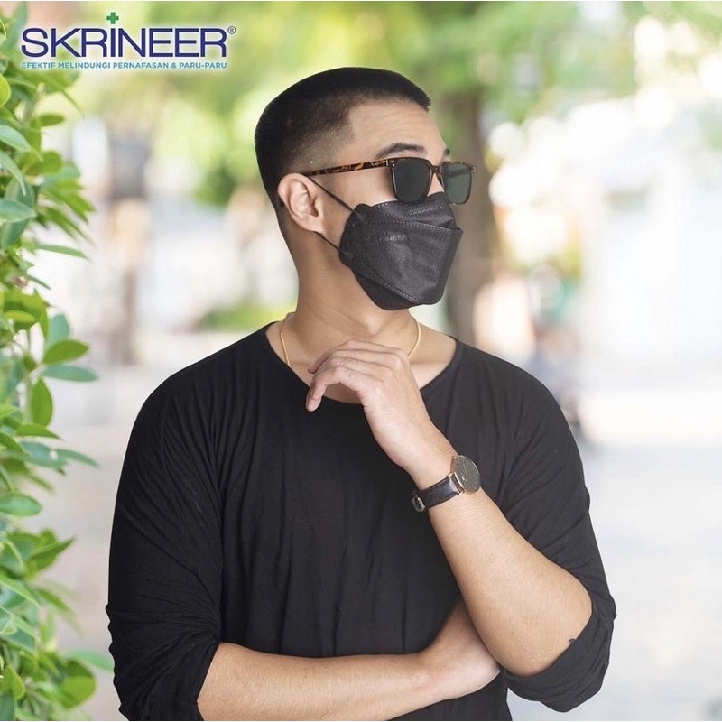 SKRINEER Signature Masker Earloop Fish Shape 4 ply