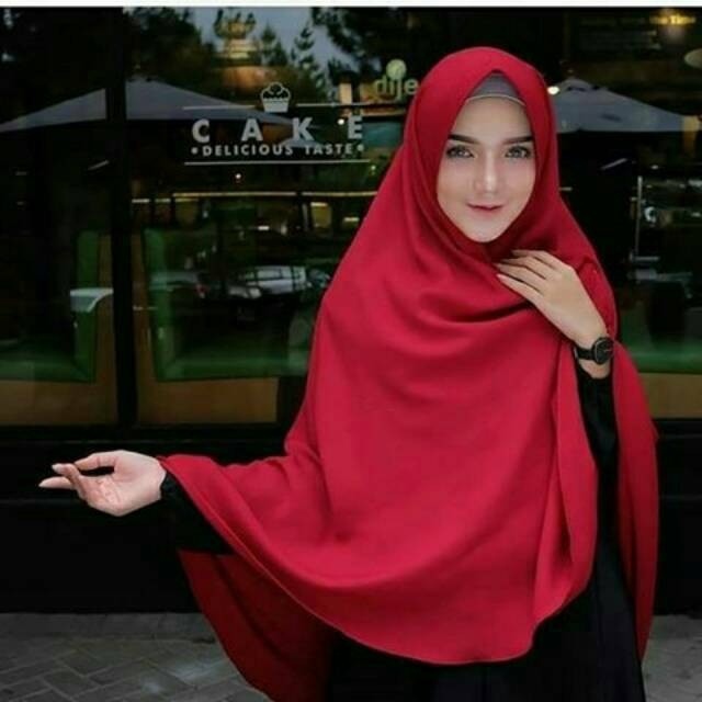 Daily Khimar Jilbab Hijab Kerudung Instan Bergo Jumbo Syari Instan Pet Antem Simple Penguin wolfis