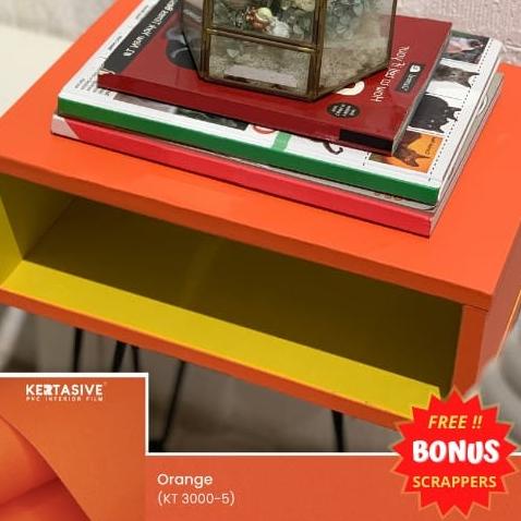 Orange KERTASIVE PVC Interior Film