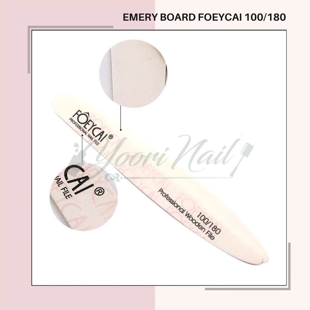 Emery board foeycai kikir kuku nail file buffer nails manicure