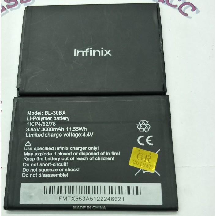 Battery Batre Baterai Infinix Hot 3s X573 BL-30BX BL30BX BL 30BX