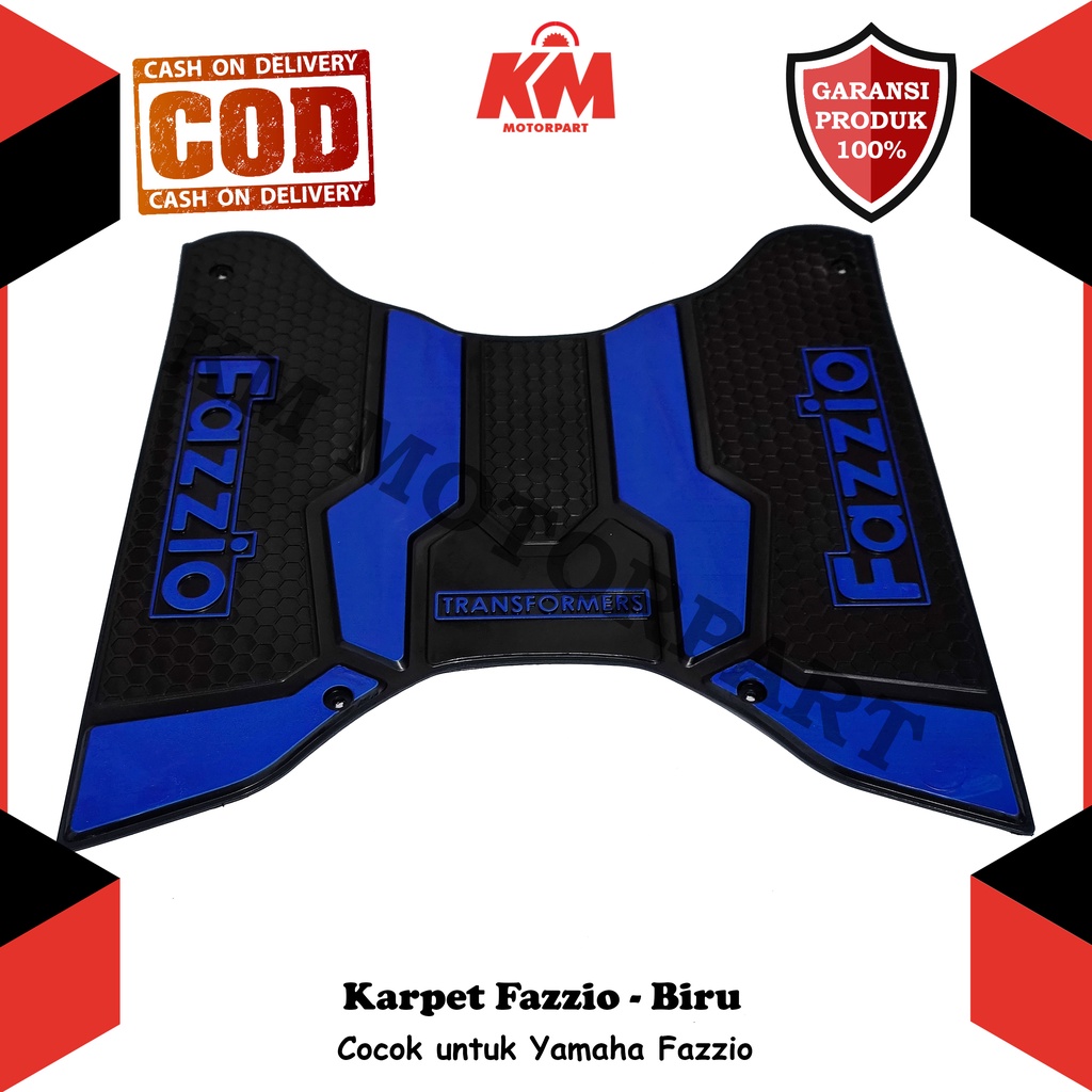 Karpet Fazzio 125 Keset Pijakan Kaki Yamaha Fazzio Bordes Bahan Karet Variasi