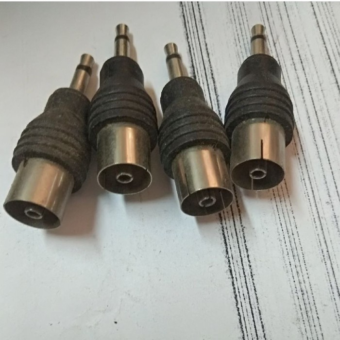 Jack Sambung Antena Ke Mini TV Kecil Adaptor Plastik Konverter