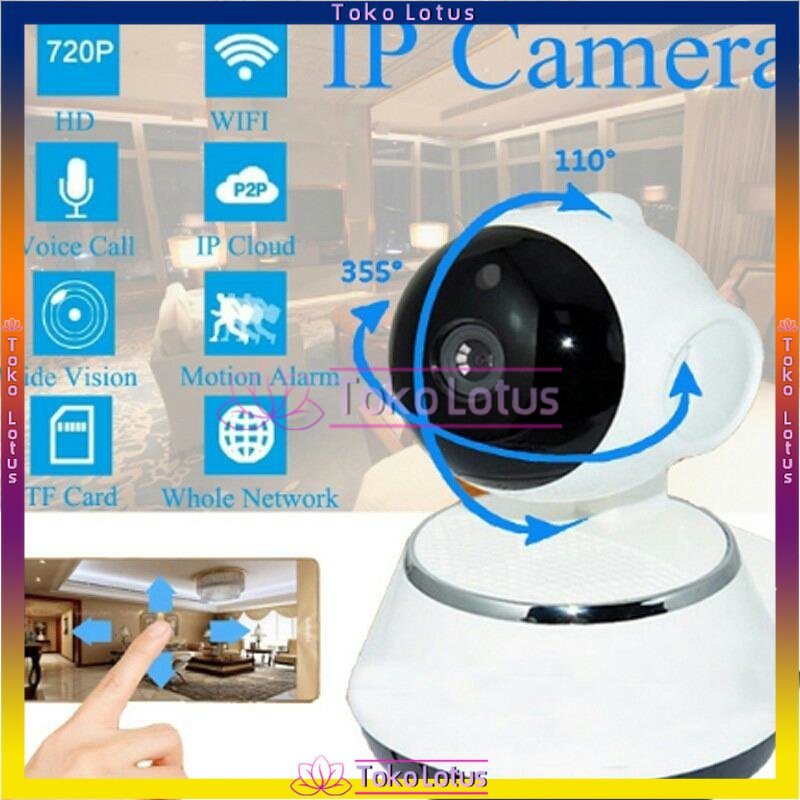 𝐁𝐈𝐒𝐀 𝐂𝐎𝐃 - Suport V380 Pro / WIFI Smart Net Camera / Wireless Wifi Smart Shaking Head Monitoring Camera (White) - intl