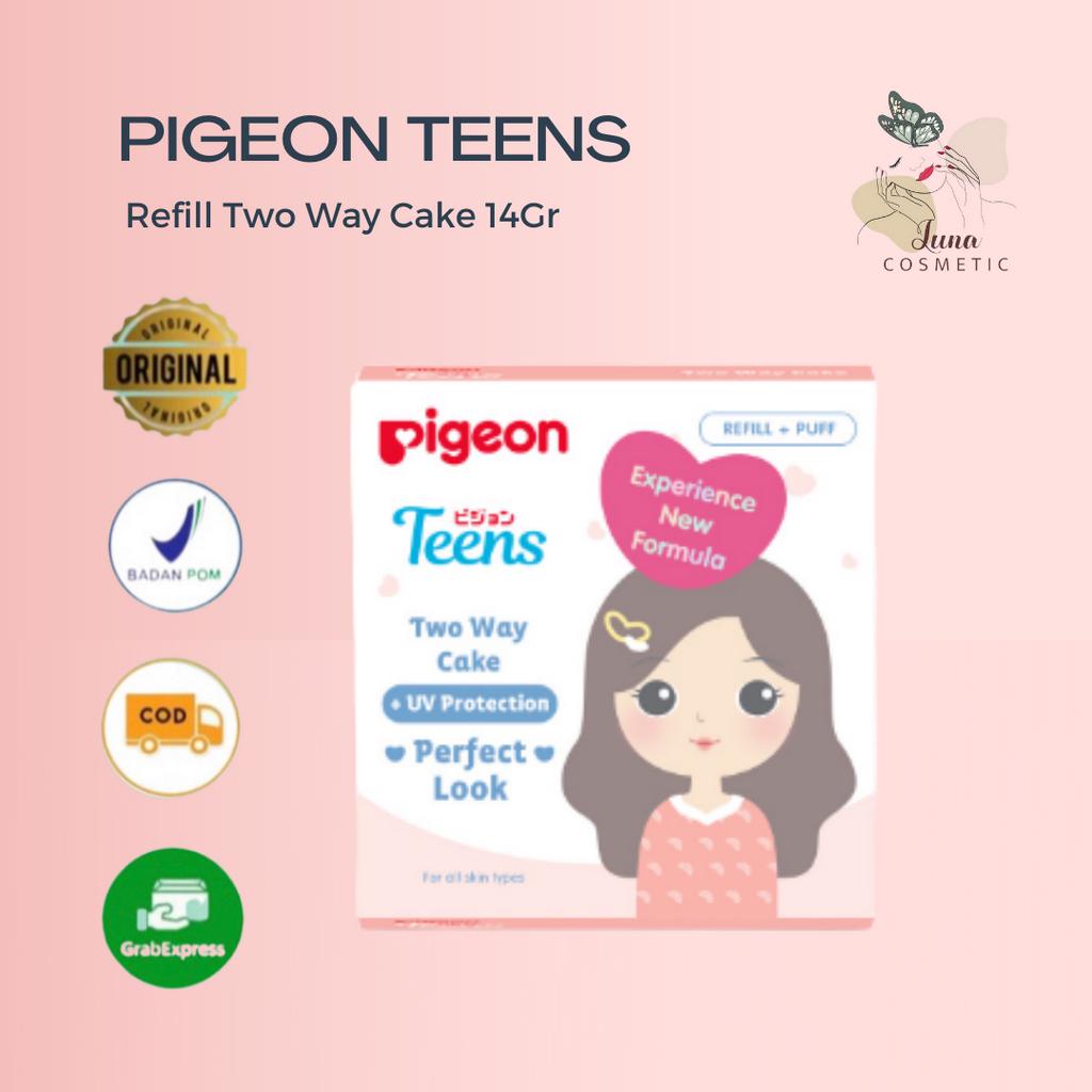 PIGEON Teens Refill Two Way Cake 14Gr / Refill Bedak Padat Mengandung Foundation