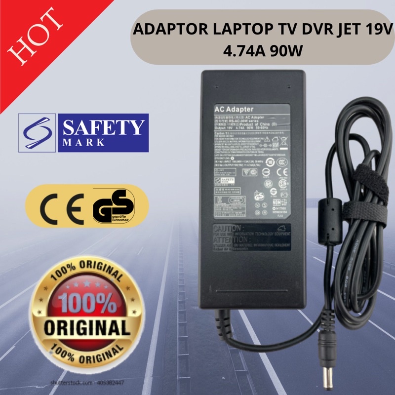 power AC adaptor laptop TV LCD LED original DVR avtech 19V 4.74A