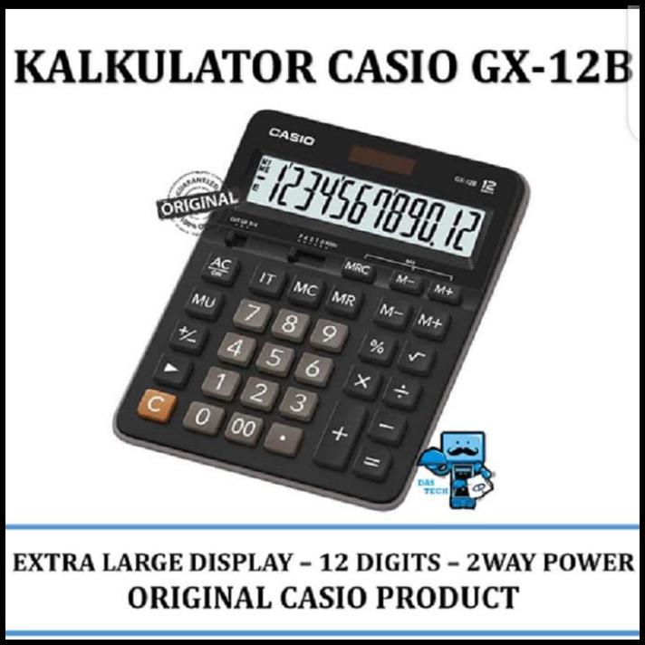 

Kalkulator Calculator Casio Gx-12B Gx12B Gx 12 B Ori Garansi Resmi