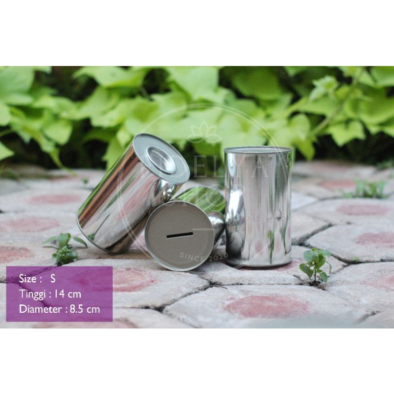 Celengan Kaleng Polos Buka Tutup