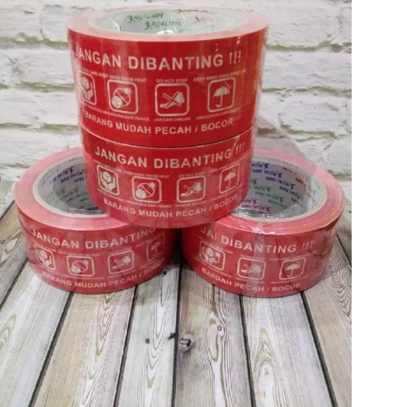 

Murah 6 ROLL / 1 SLOOP LAKBAN GOAL TAPE 2 INCH X 100 YARD FRAGILE / JANGAN DIBANTING, Lq0....