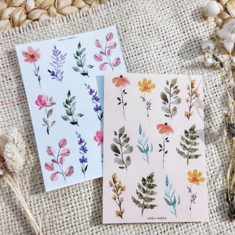 

SS002 Sticker Sheet | Mini Flower Sticker Sheet Set for Journaling