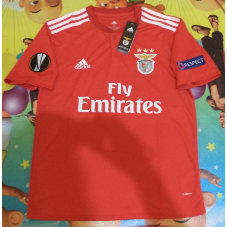 Jersey Benfica Home 18/19 Full Patch Europa league Retro