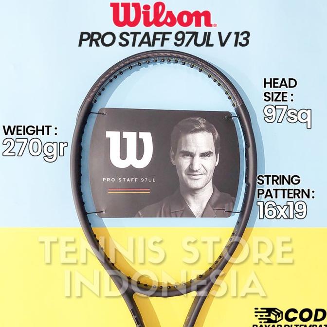 RAKET TENIS WILSON PRO STAFF PROSTAFF 97 UL 97UL V13 270 GRAM ORIGINAL CXVX5465C