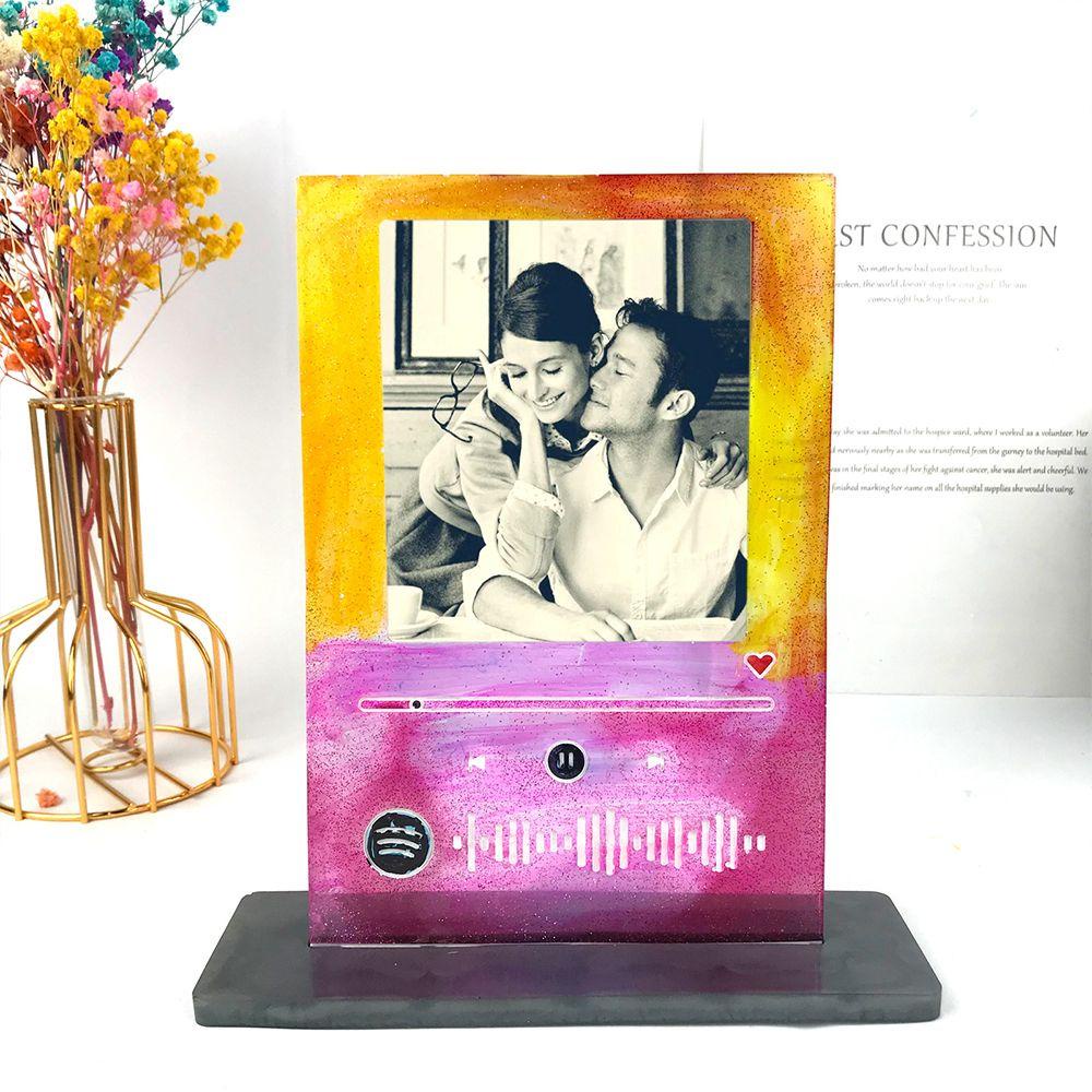 R-flower Resin Mold Perlengkapan Festival Kristal Epoxy Resin Liontin Membuat Perhiasan Alat Bingkai Berdiri Cetakan Silicone Mould