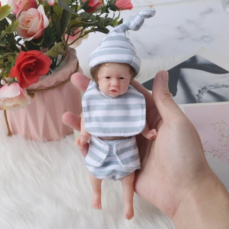New! Miniatur Reborn Doll Boneka Mini Full Silikon Lentur Realistis