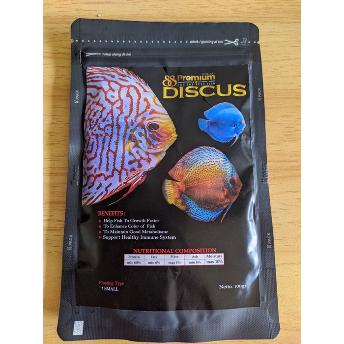 Premium Discus / Makanan Ikan Tropis Discus / Pelet Ikan Discus