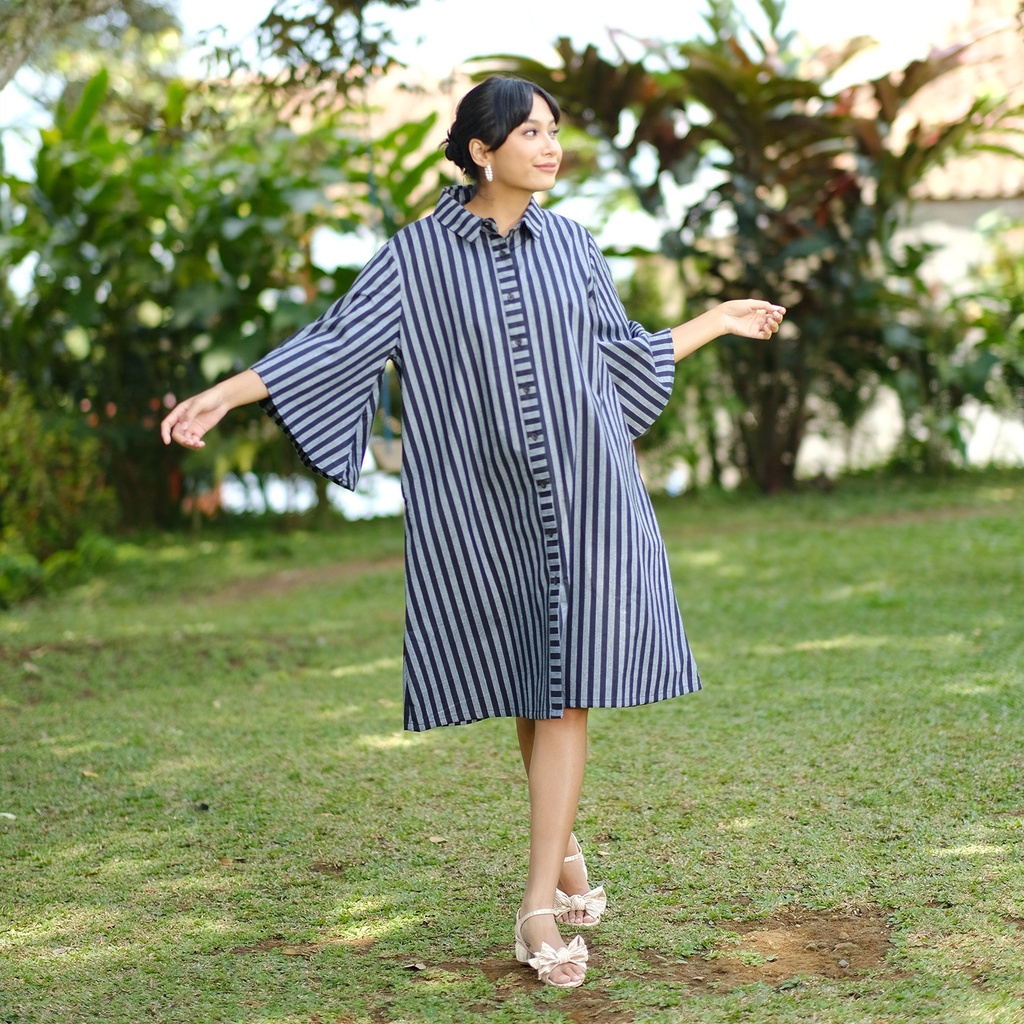 NONA RARA - Swastika Alinea D0268, Baju Batik Kasual Modern