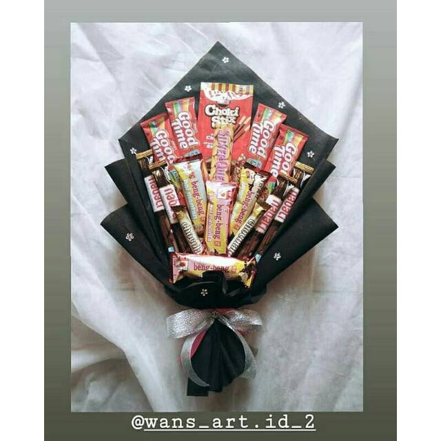 Snack bouquet  bunga jajan bouquet  snack wisuda 