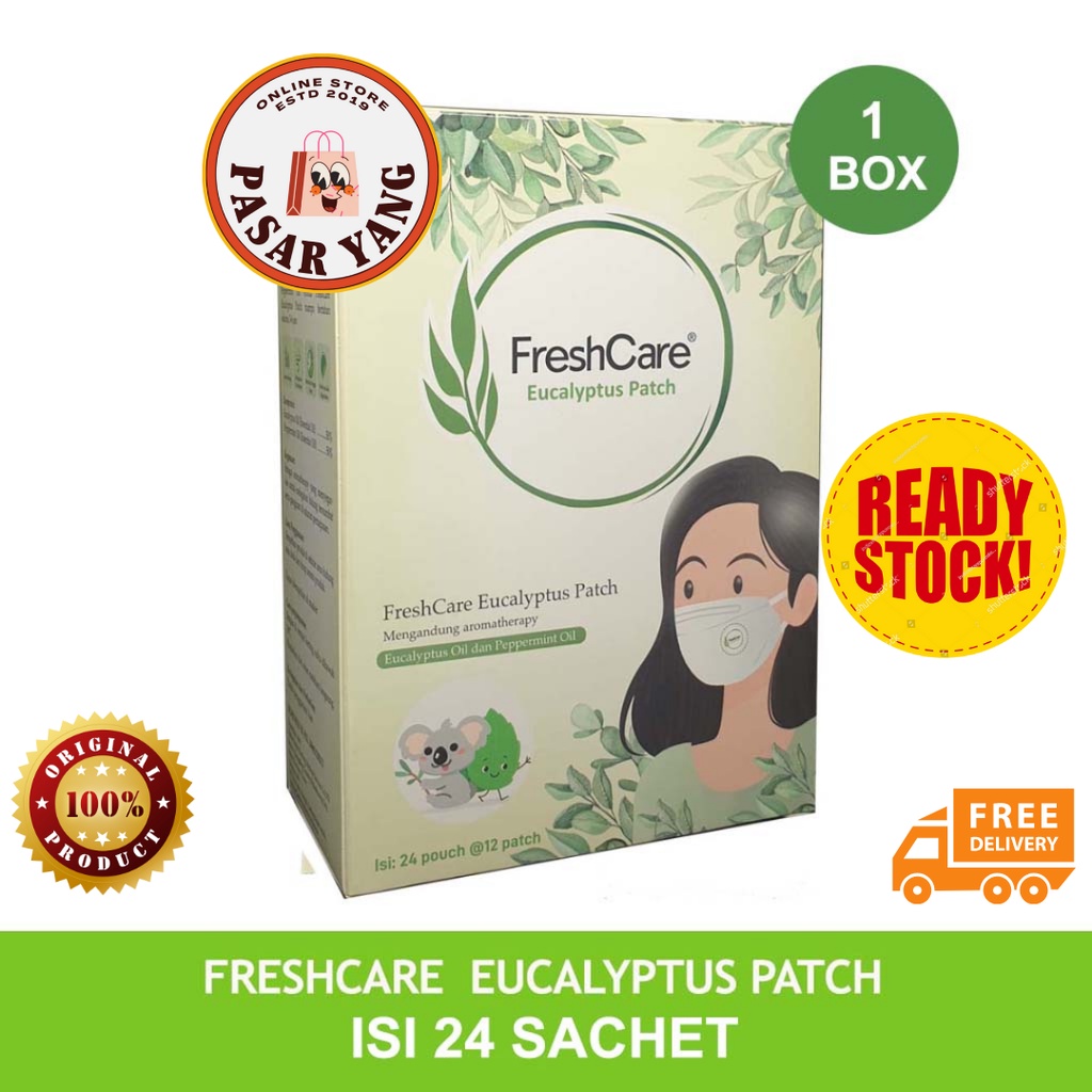 Jual FreshCare Eucalyptus Patch Aromatherapy Tempel Masker BOX 24 ...