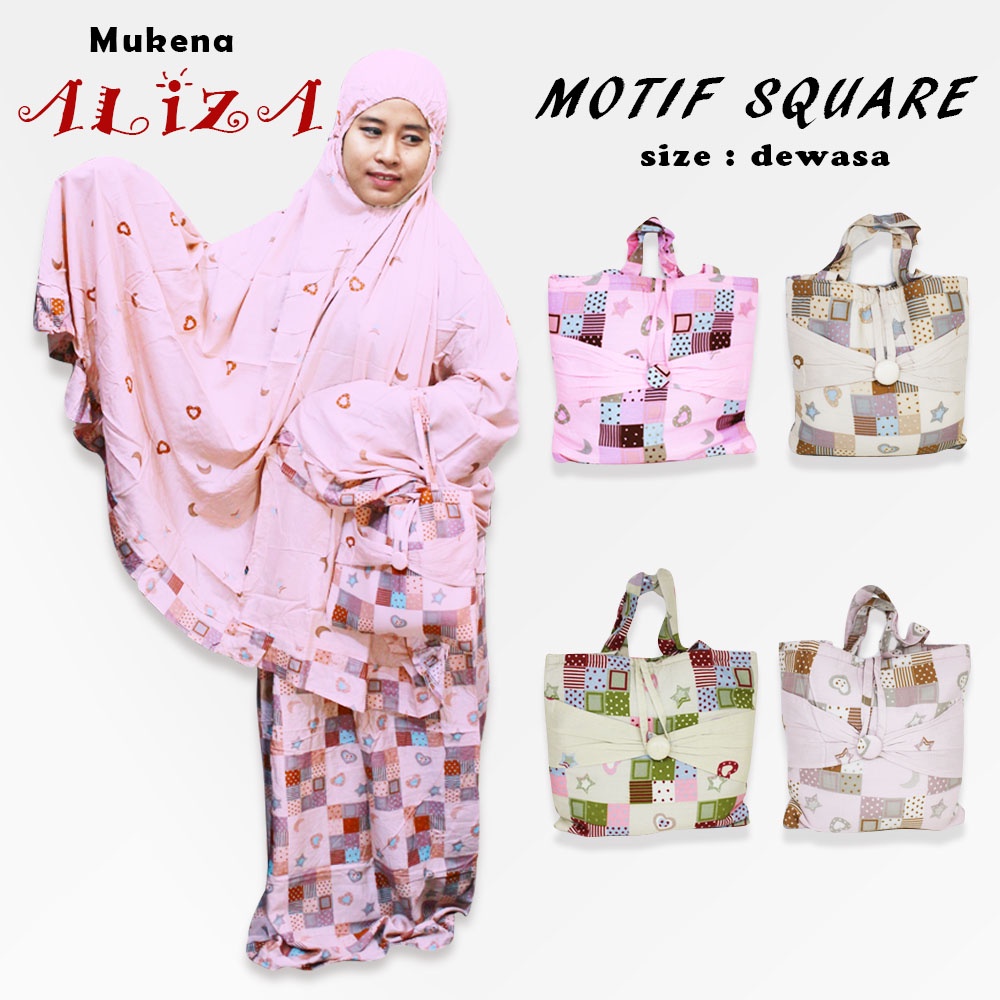 MUKENA DEWASA MOTIF / Mukena Aliza Premium Motif / Mukena Dewasa