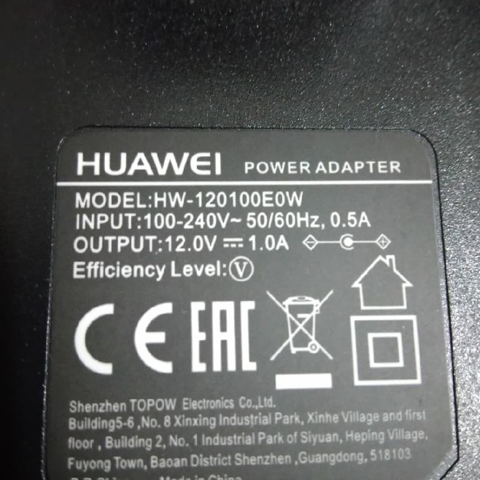 Adaptor 12V 1,5A Huawei Original Adapter 12v 1,5A Original