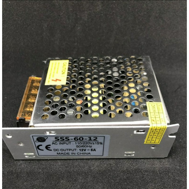 Power Supply 12V 5a merk SSS