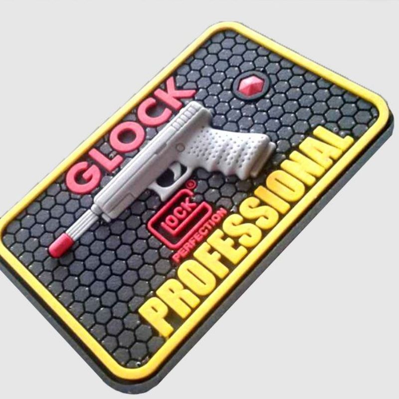 (PUSAT PEMBUATAN) Label patch emblem karet Rubber logo Jersey baju tas custom 3D 2D