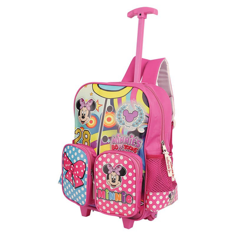 tas sekolah anak perempuan / tas trolly anak / sekolah anak dorong / tas trolli anak murah minie