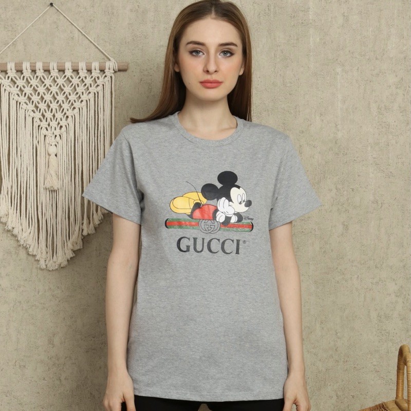 KAOS WANITA TUMBLR DISTRO / BAJU ATASAN WANITA - GUCCI MICKEY