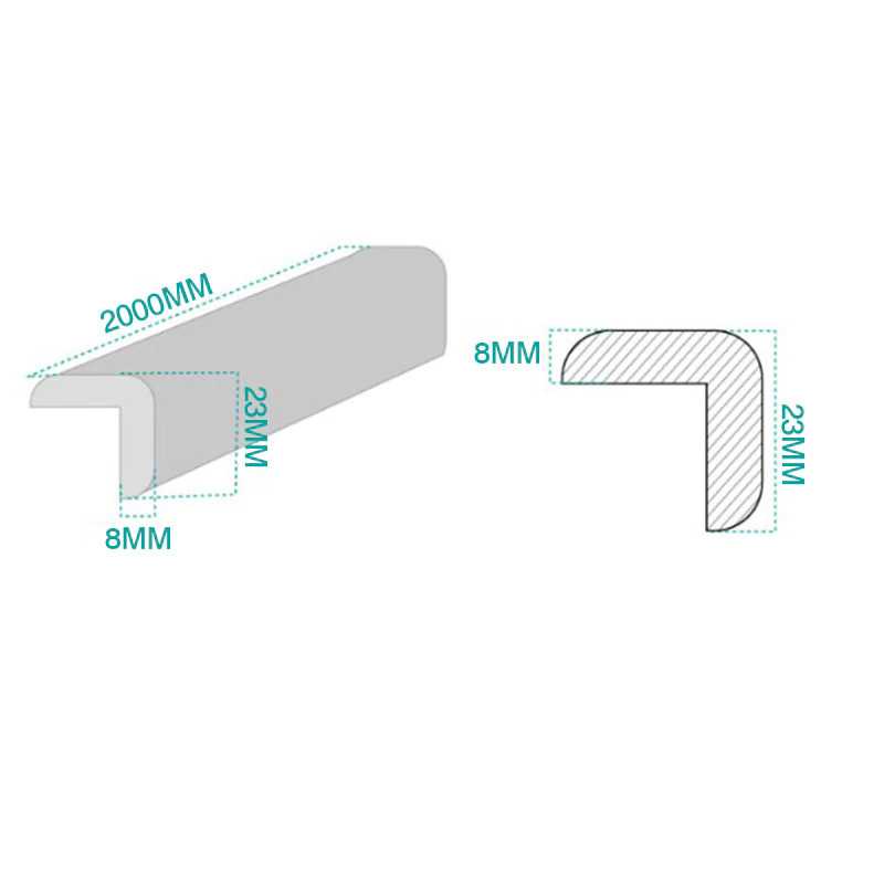 2 meter x  85 mm ( P X L ) Busa Pelindung Pinggiran kaca  / Pengaman Benturan pinggir kaca  / Pelindung Meja Sudut Silikon Pelindung Meja Kaca Pinggir Lovyno Bumper Pinggiran Meja Safety Table Edge Guard