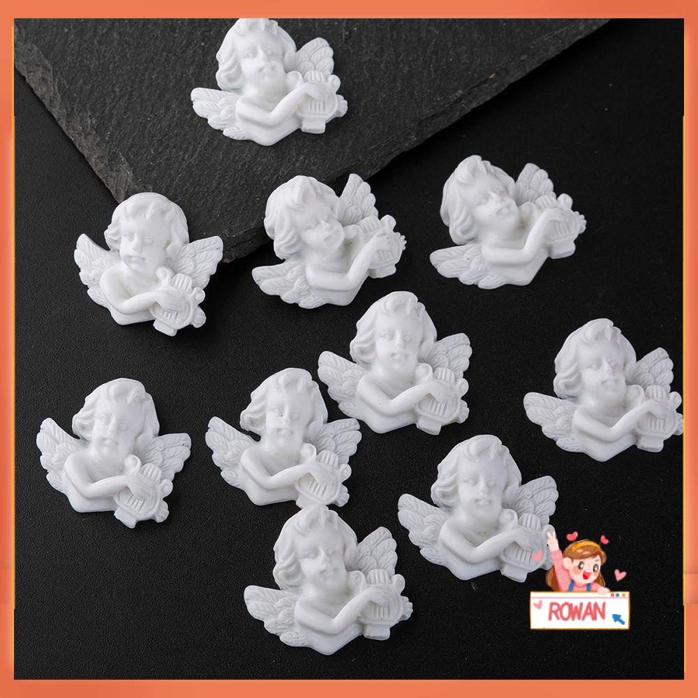 ❈ROWAN❈ 10Pcs/set 3D Jewelry Cabochon Embellishments Necklace Accessories DIY Angel Baroque Style Hot Resin