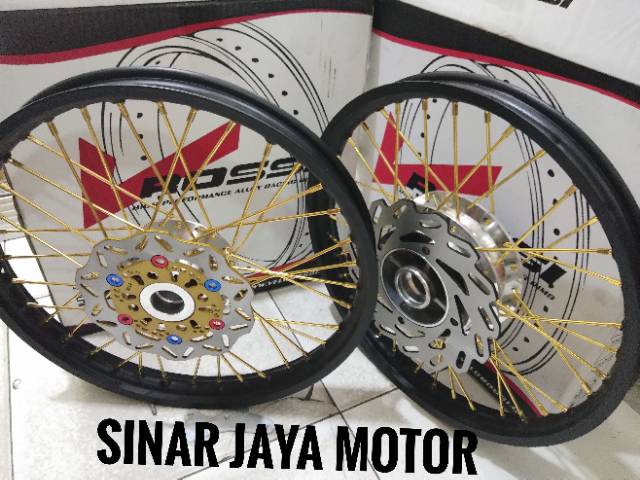 Velg paketan ninja r ninja rr ring 17 sepaket plus cakram depan belakang breket