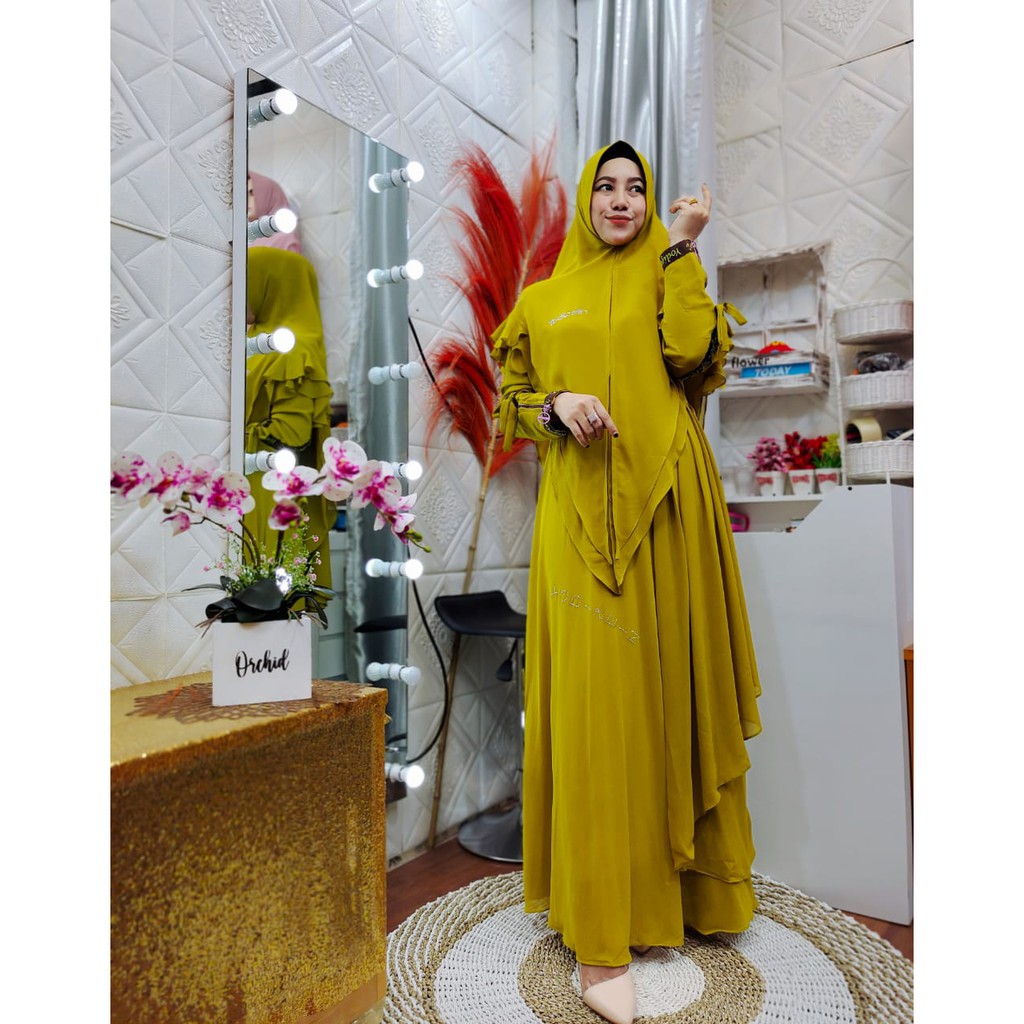 DRESS THANTCHY POLOS PREMIUM SET ORI BRAND YODIZEIN SYARI