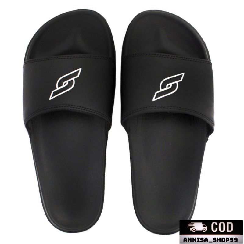 AnnisaShop99 . SS HITAM SHB . Promo Sandal Slop slip on distro casual pria wanita dewasa