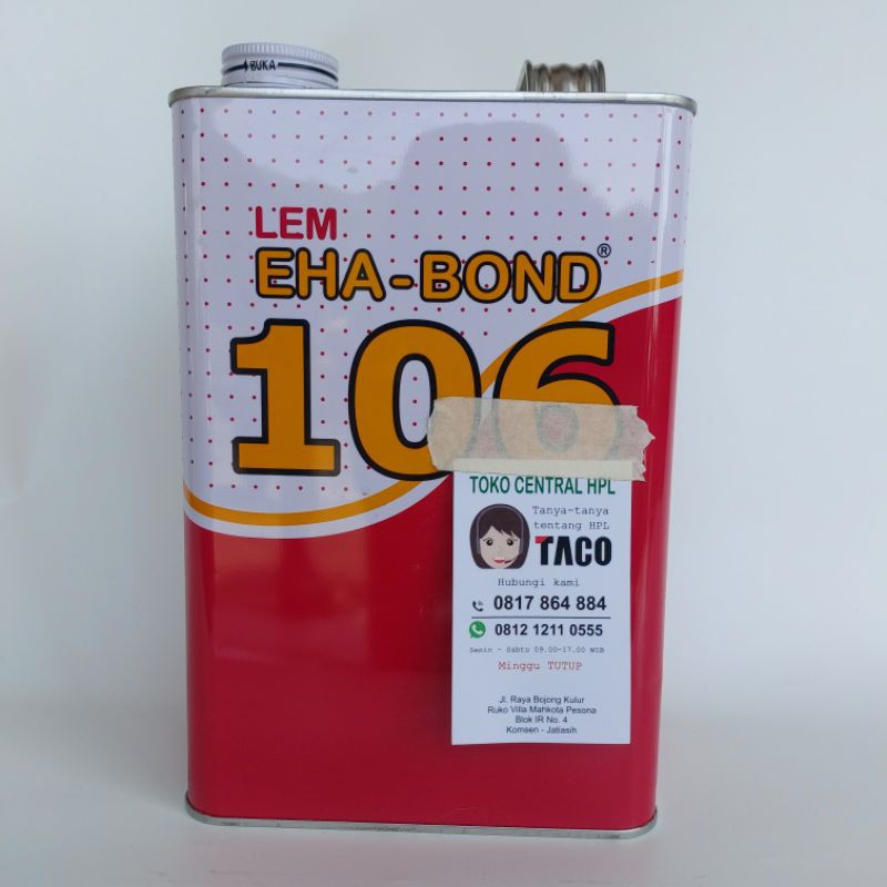

lem kuning eha bond 106 eha-bond lem hpl, aksesoris mebel