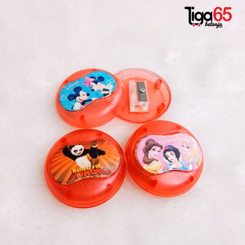 365 Rautan Sharpener Bulat Dengan Hasil Yang Runcing Karakter Anak Lucu ECER / SERUTAN 2030-2/2030-3