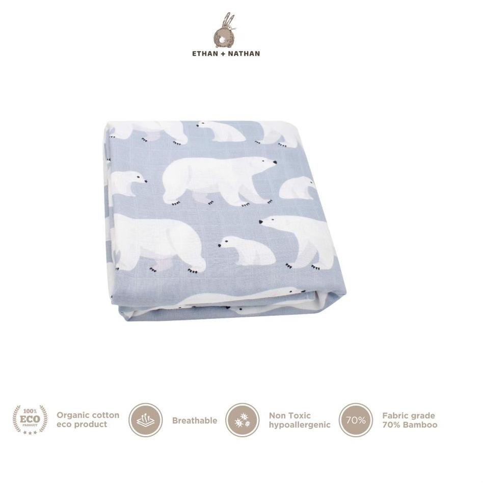 Sudah Ready Baby Blanket Swaddle Ethan Nathan Polar Bear Bedong Selimut Bayi Shopee Indonesia