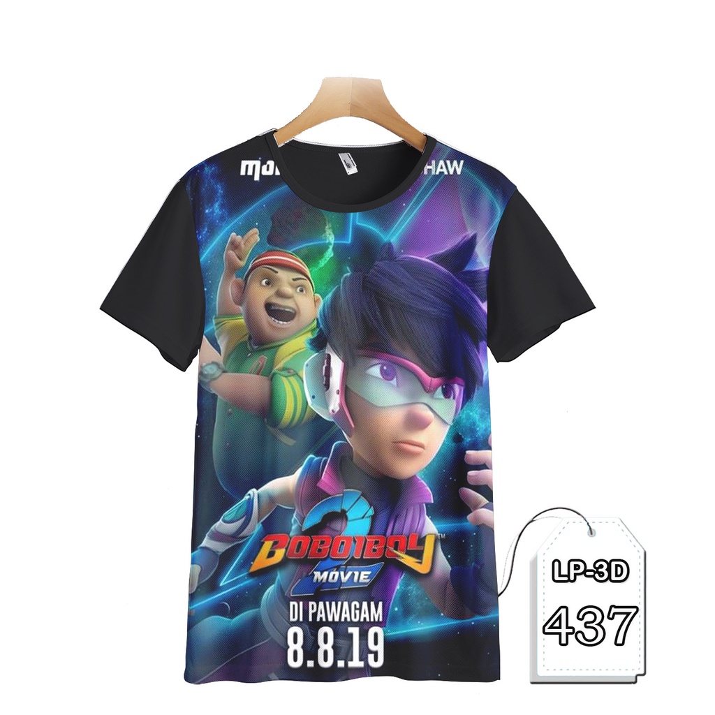 Baju Anak Boboiboy Fang Baju Kartun TV Serial Anak 3D Kaos FANG Seri Animasi Anak Super #LP3D-437