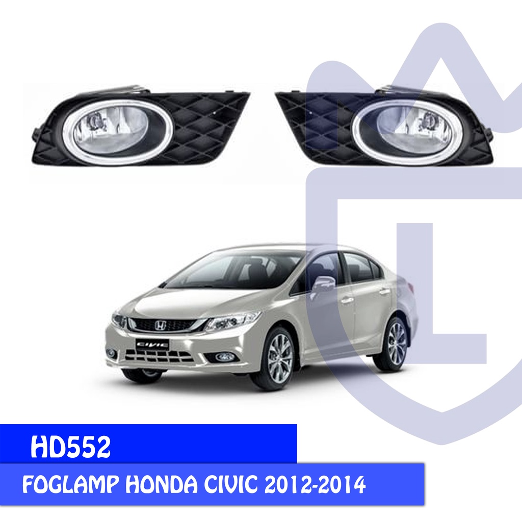 FOGLAMP / LAMPU KABUT DLAA HD552 HONDA CIVIC 2012-2014