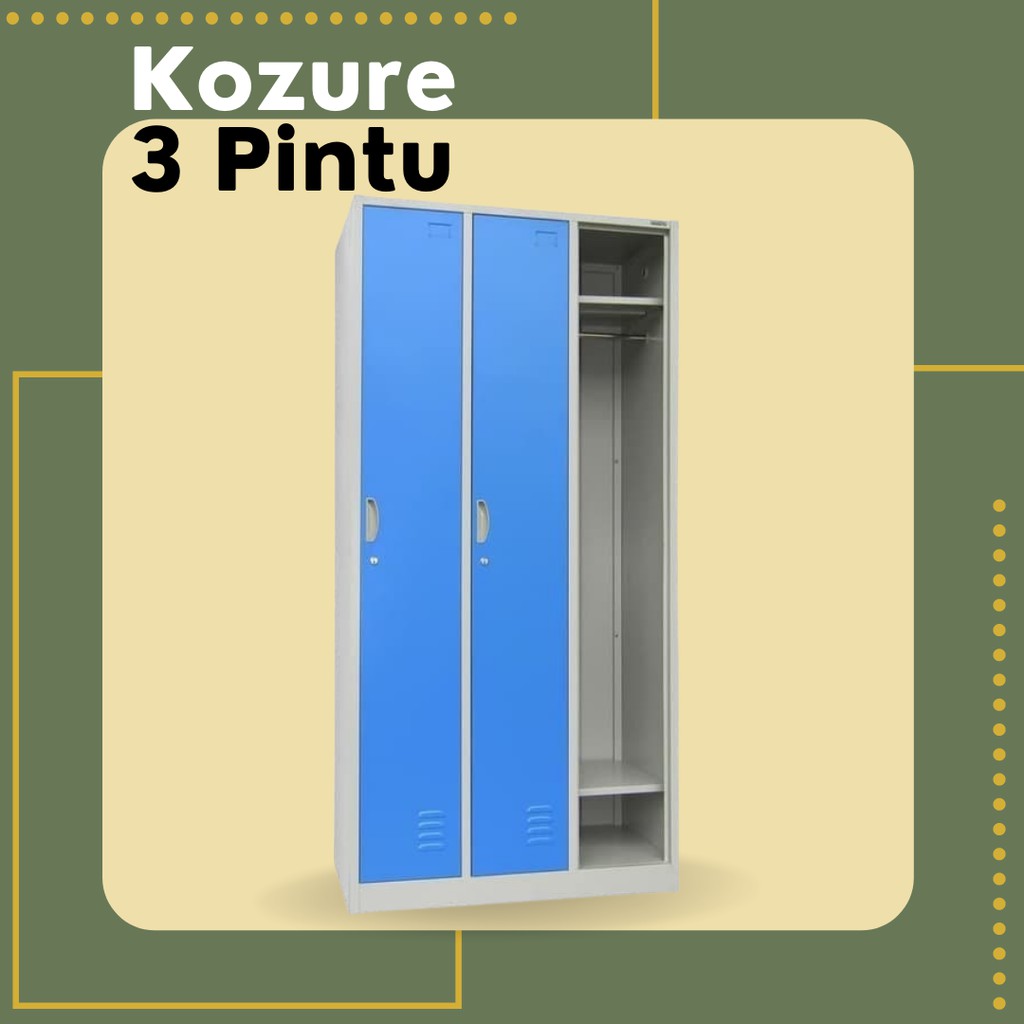 Loker Besi 3 Pintu KOZURE