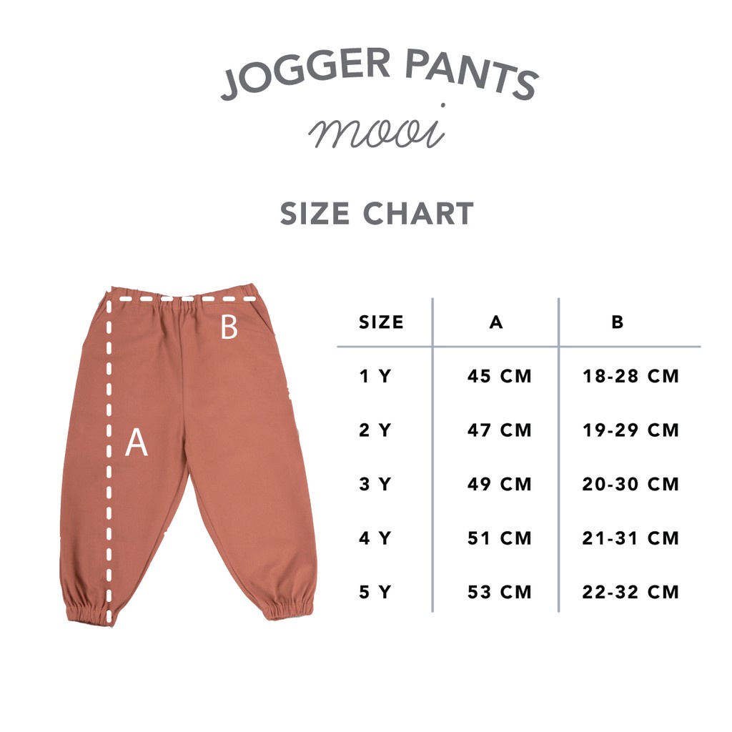 Mooi Jogger Pants V.5 / Polos (Celana Jogger Polos Anak)