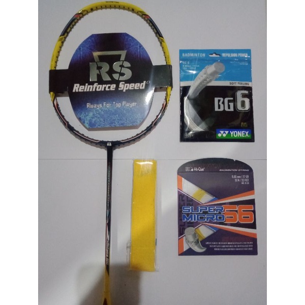RAKET BADMINTON MURAH ORIGINAL RS SOLITAIRE 100 200 300 500 RINGAN LENTUR