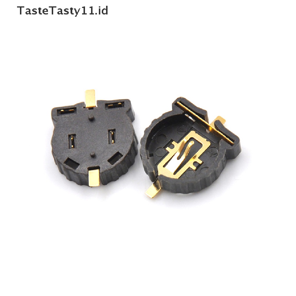 Tastetasty 5pcs / set holder Baterai CR1220-2 CR1220 SMD 1220