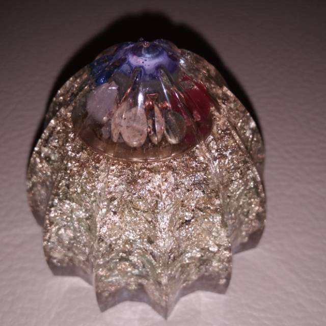 Jual Pajangan cone orgonite 7 chakra